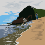 出雲稲佐ほ浜～家族の肖像